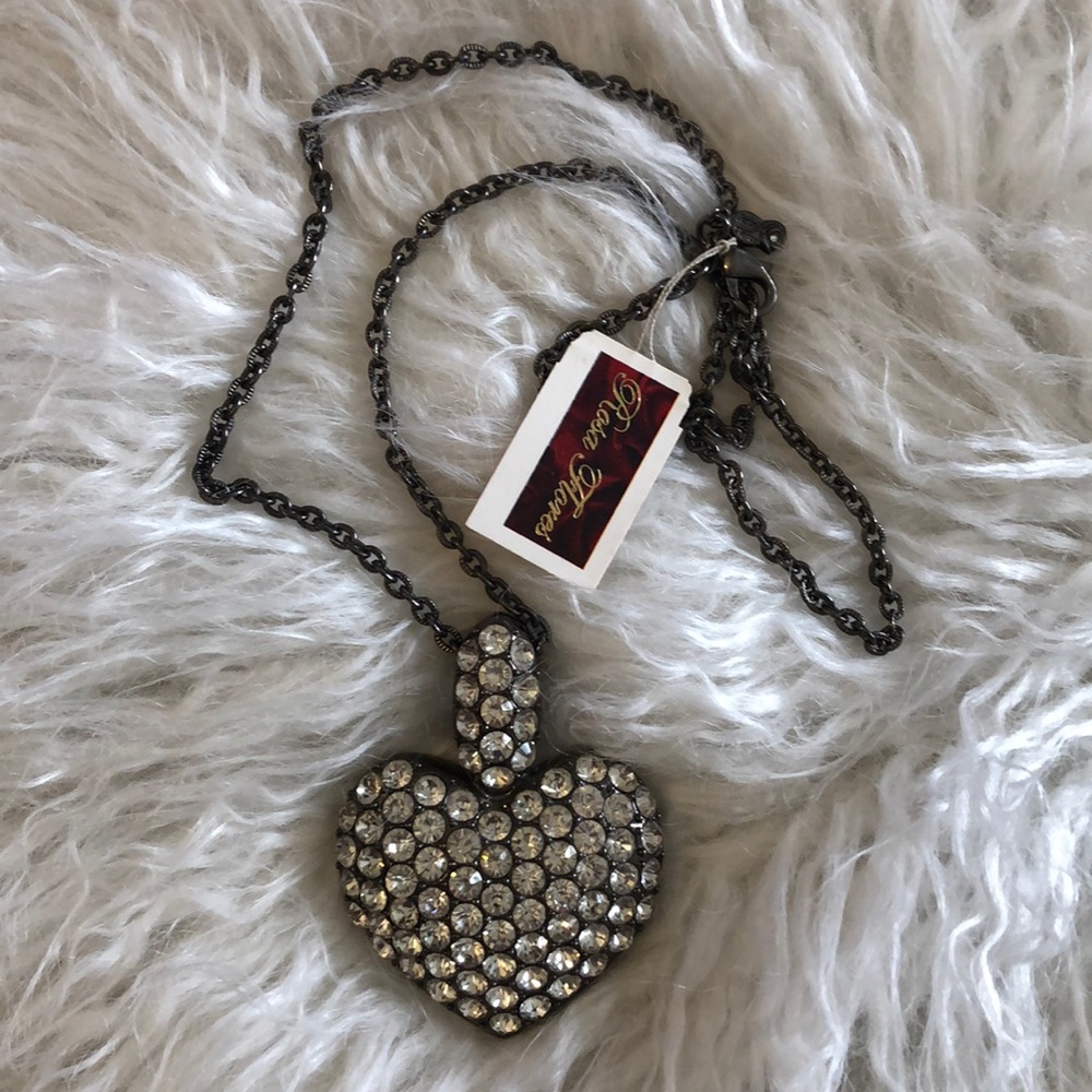Rhinestone Heart Necklace